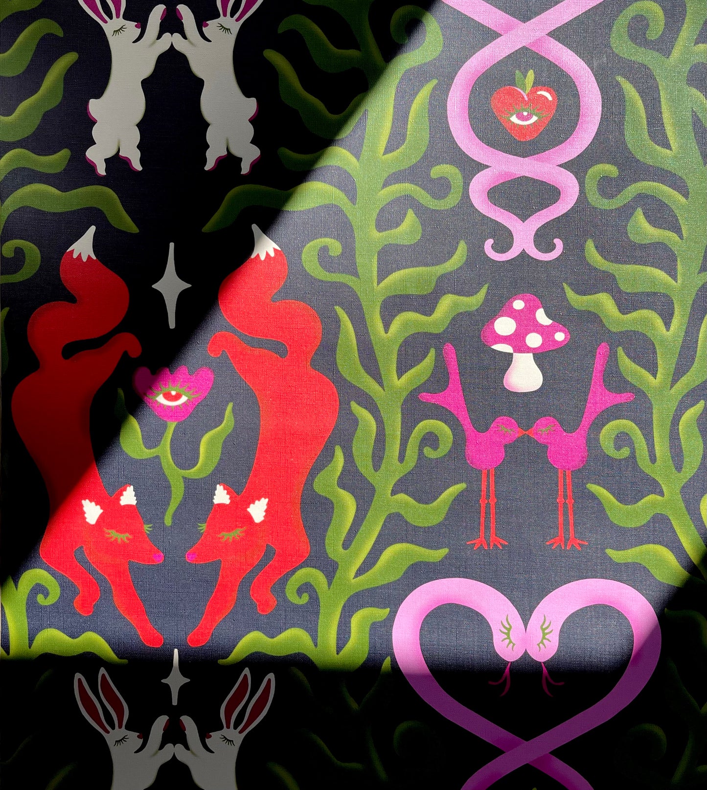 'Lovers of Wonderland' Wallpaper
