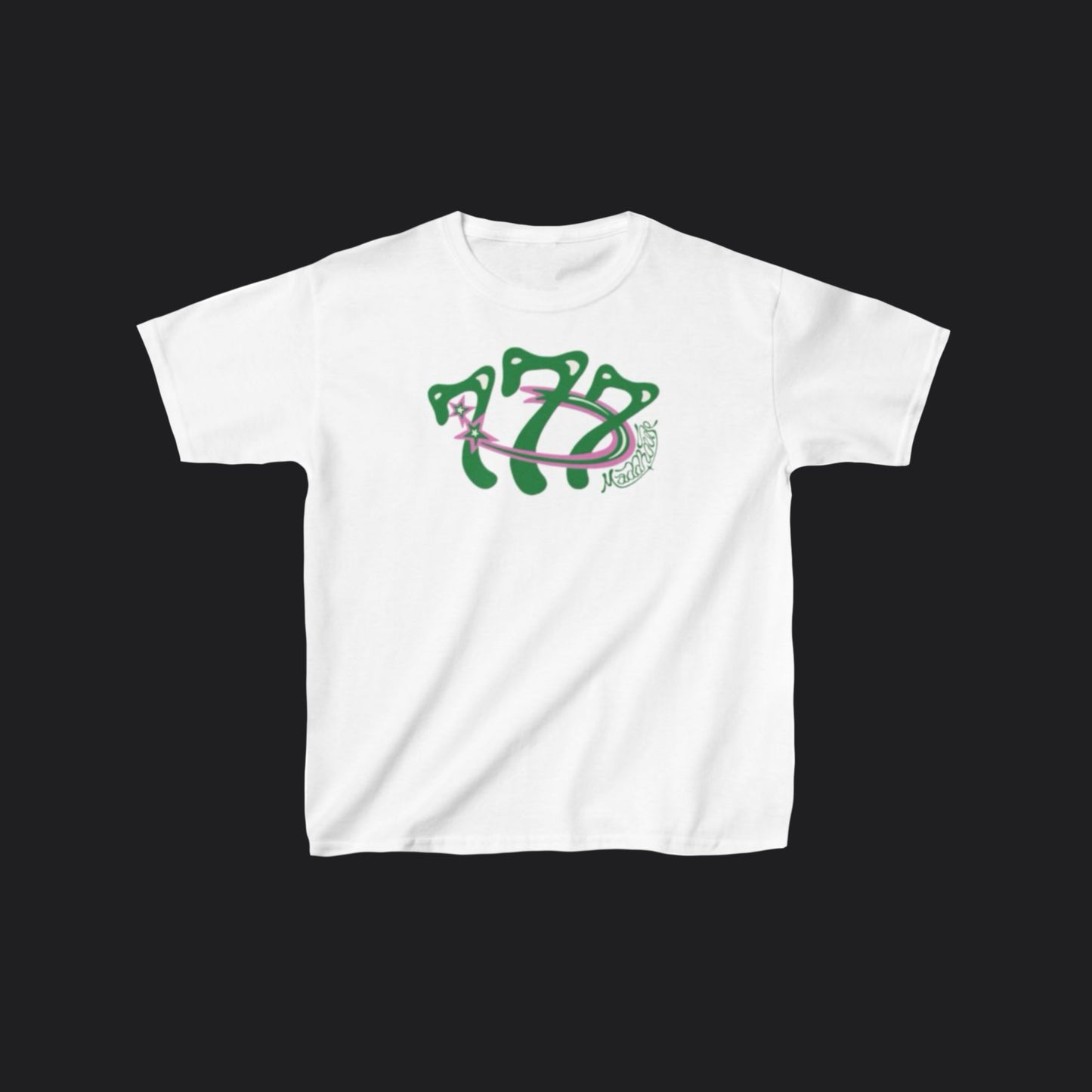 KIDDZ White ‘Lucky 777’ Heavy Cotton™ Tee