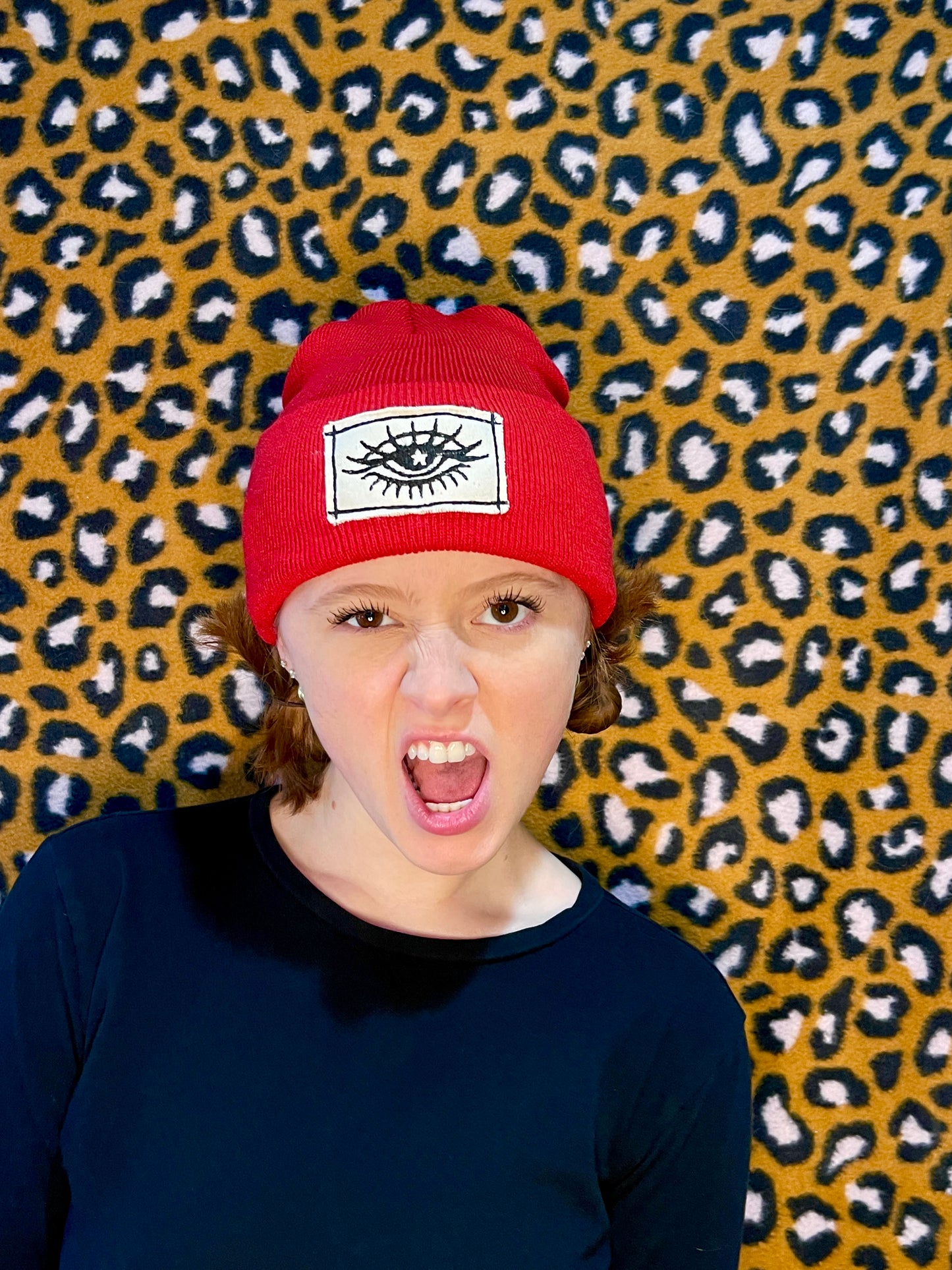 THIRD EYE BEANIE- RED/ PATCH 2023