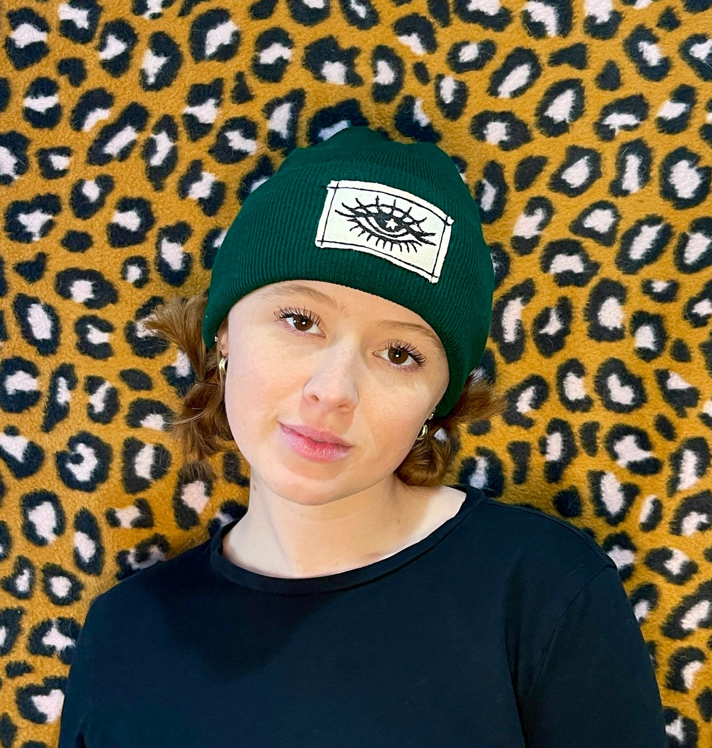 THIRD EYE BEANIE- DARK GREEN/ PATCH 2023