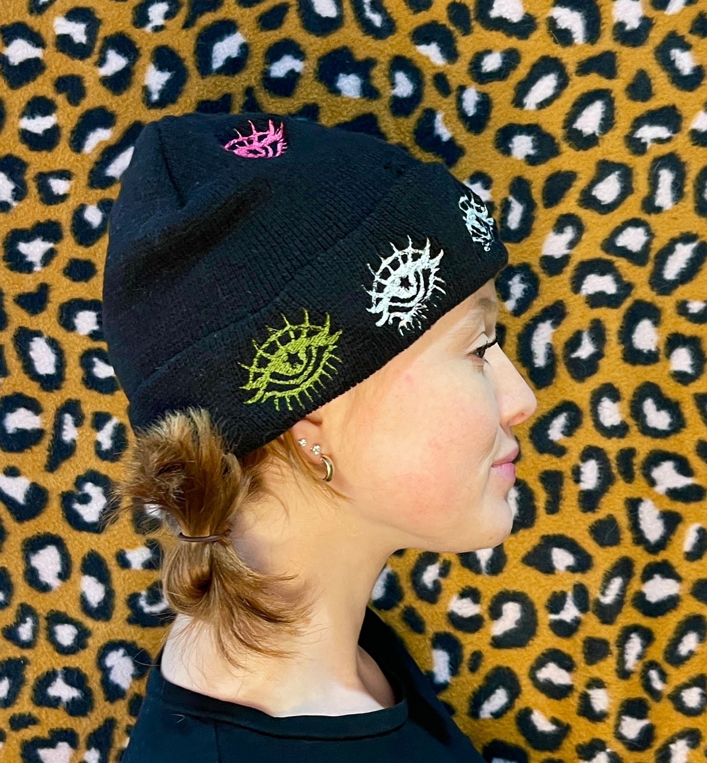 THIRD EYE BEANIE- TESTER / ALL OVER EMBROIDERY
