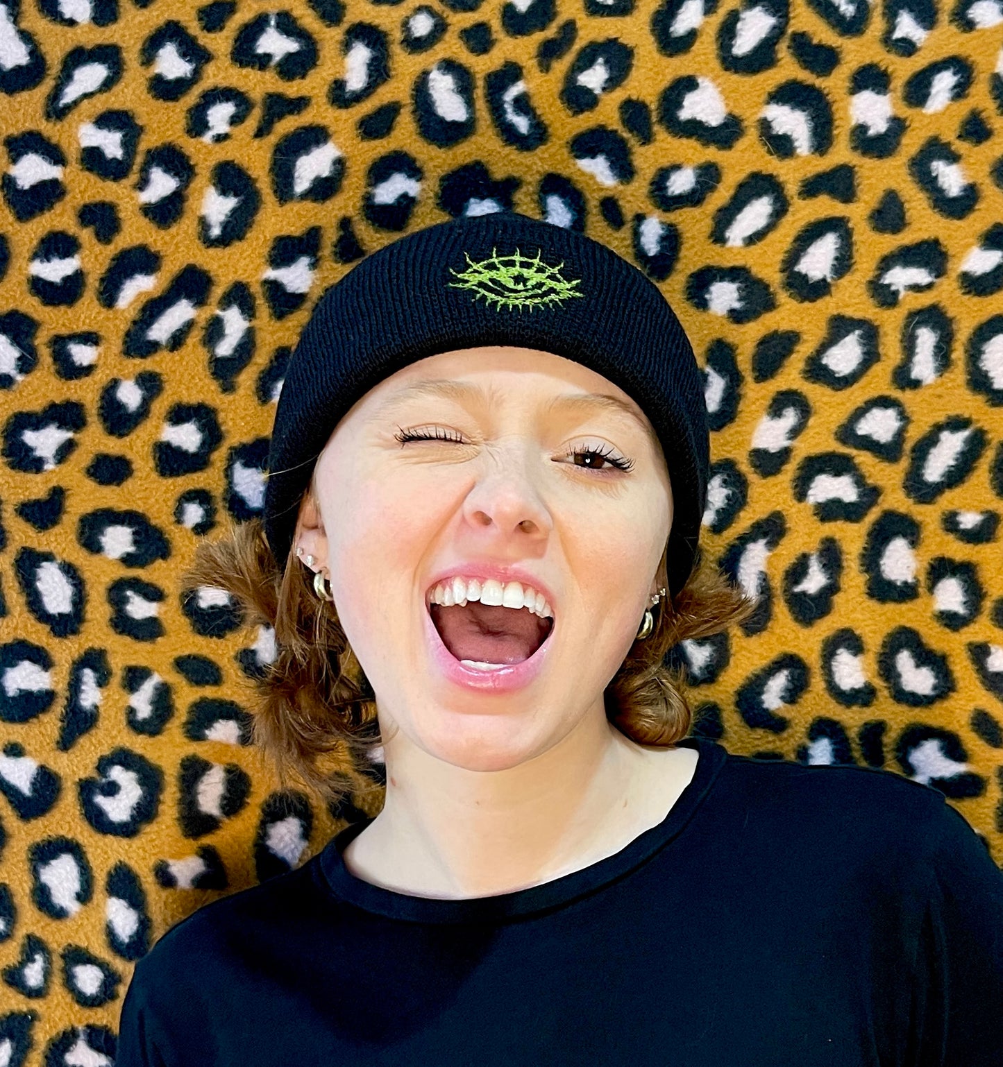 THIRD EYE BEANIE- OLIVE GREEN/ EMBROIDERY 2023