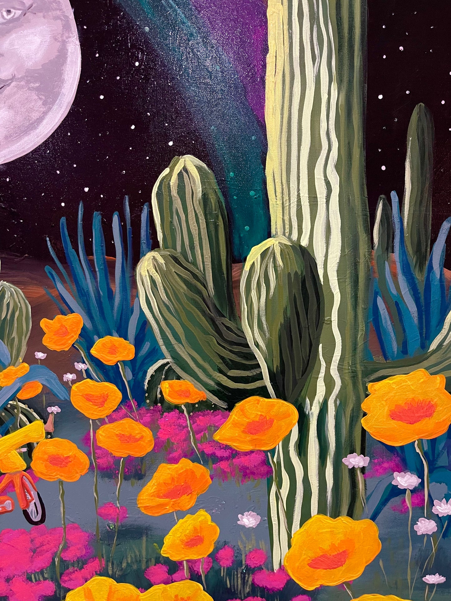 'And the Cow Jumped Over the Moon' Original PAINTING