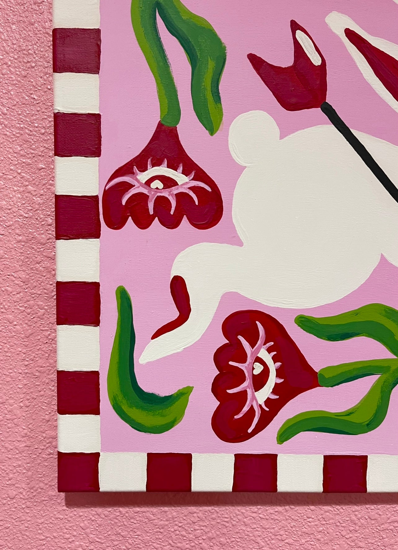 'Bunny & Cupid' Original PAINTING