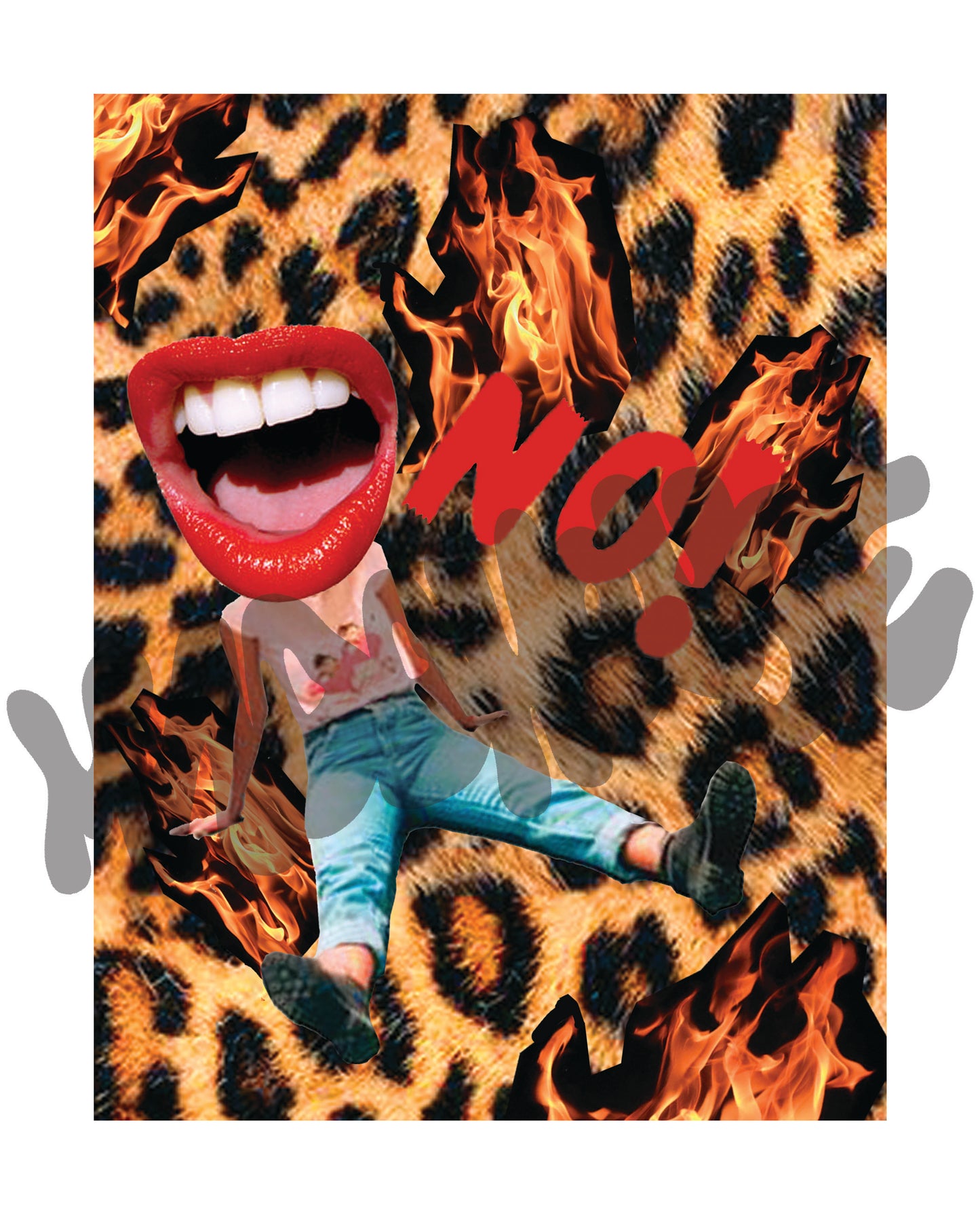No! Lip Print
