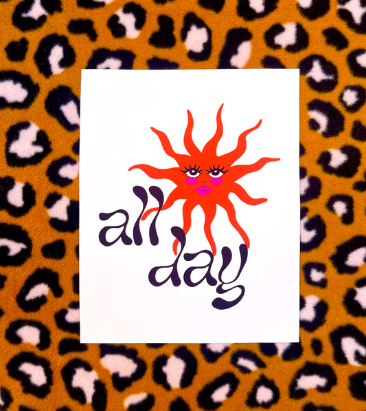 ALL DAY 8x10 PRINT