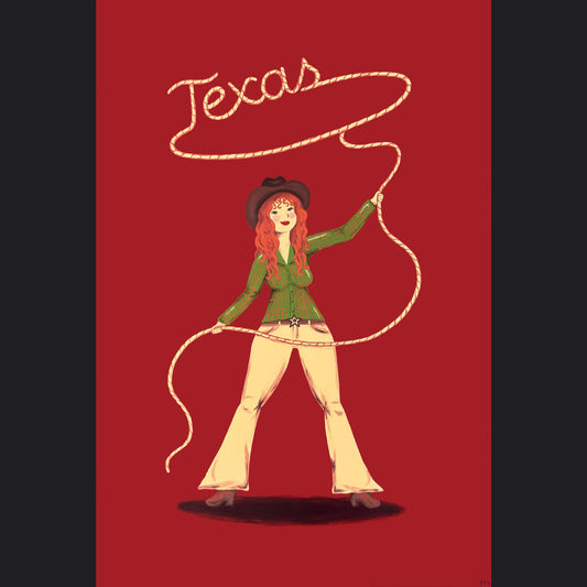 Choosin' Texas Cowgirl PRINT
