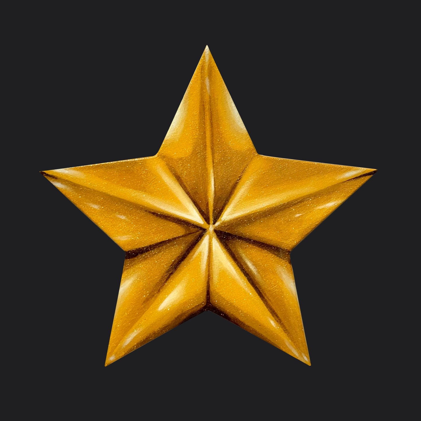 GOLD STAR CANVAS PAINTING 2