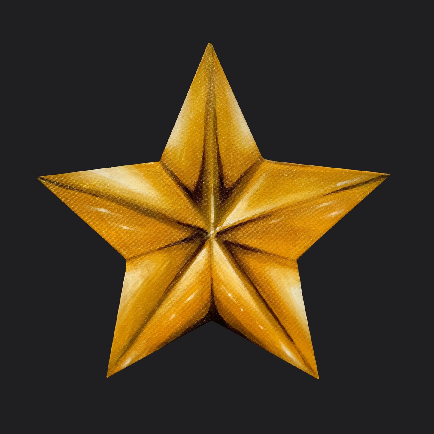 GOLD STAR CANVAS PAINTING 1