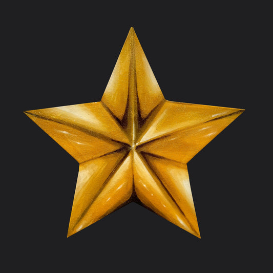 GOLD STAR CANVAS PAINTING 1