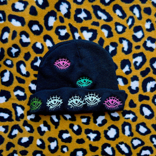 THIRD EYE BEANIE- TESTER / ALL OVER EMBROIDERY